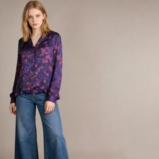 NWOT Johnny Was Claude Long Sleeves Floral Button-Down Shirt Blouse Sz S