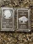 (1) 1oz .999 Fine Silver Bar LIBERTY INDIAN HEAD/BUFFALO In Factory Plastic