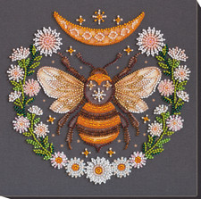 DIY Bead Embroidery Kit "Honey dream" Beaded stitching needlepoint beadwork