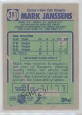 1990-91 Topps Blank Front Mark Janssens #391 1t8