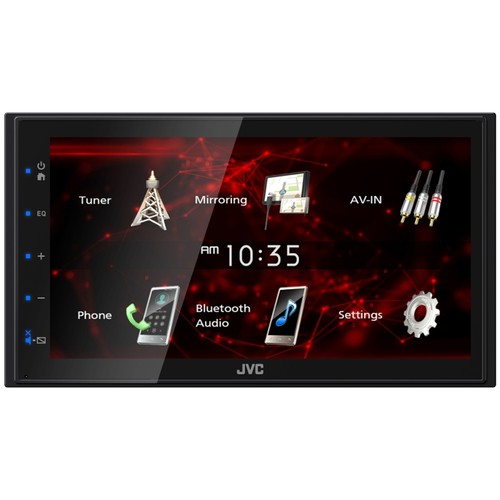 JVC KW-M875BW 6.8" Touchscreen HDMI/WiFi Bluetooth Radio, 04-Up Ford Install Kit - Bild 2 von 7