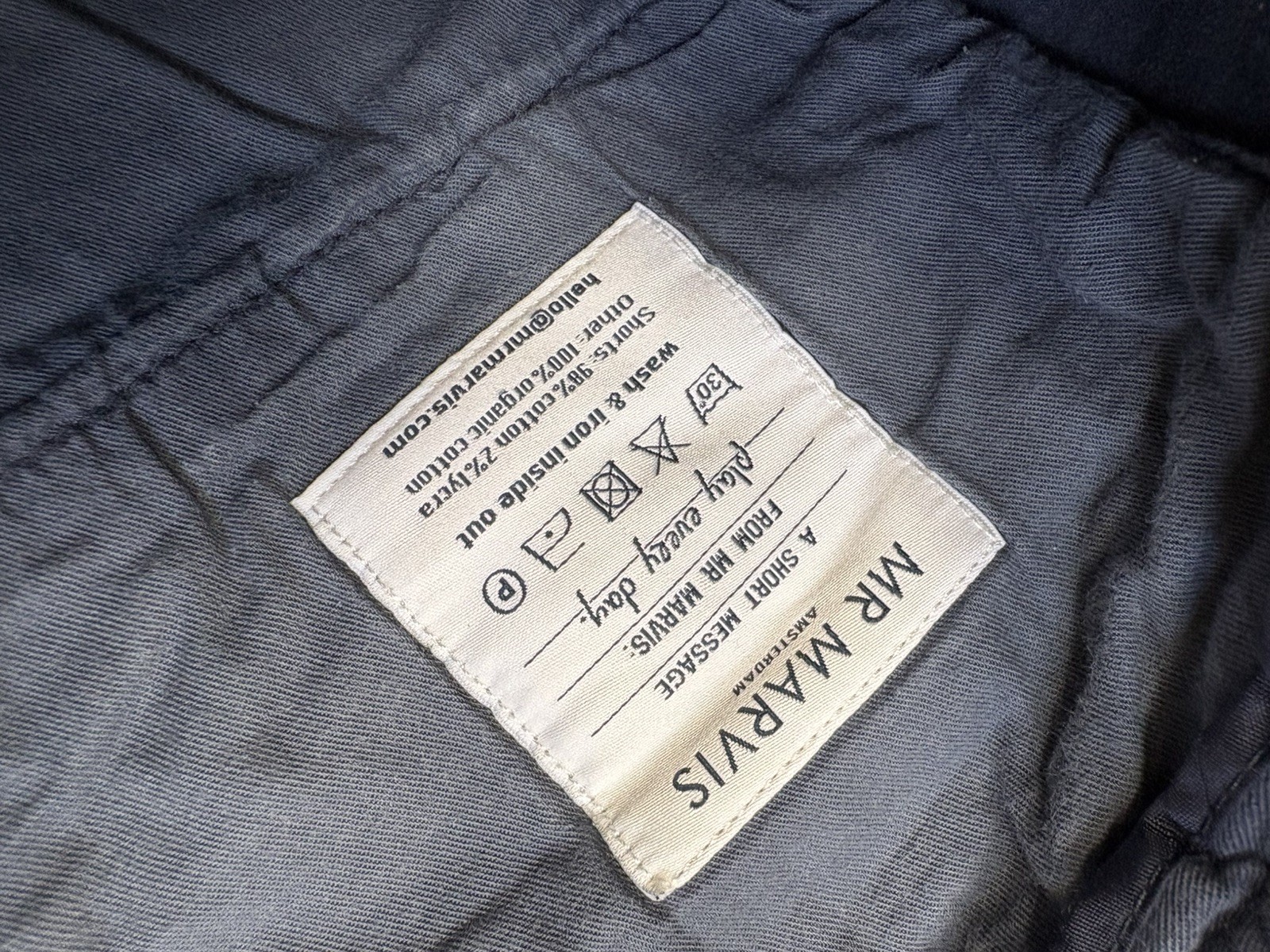 MR MARVIS Shorts Mens XXL Chino The Cosmics Cotton Blend Made in Portugal 8" image 9
