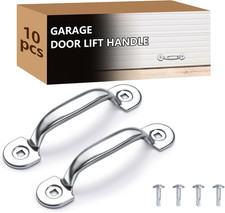 2 Packs Garage Door Lift Handle, Heavy Duty Galvanized Roll Grip for Lift Handle