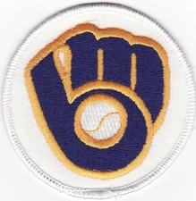 Milwaukee Brewers 3" Round Embroidered Iron On Patch New 395