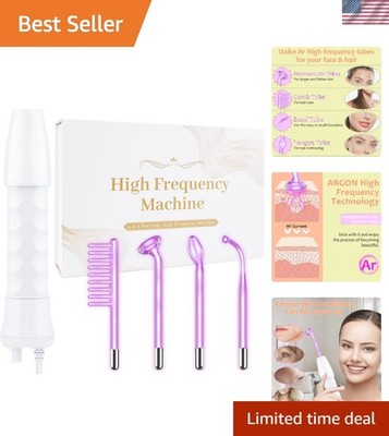 4-in-1 Violet High Frequency Facial Machine - Convenient at Home Skin Treatment