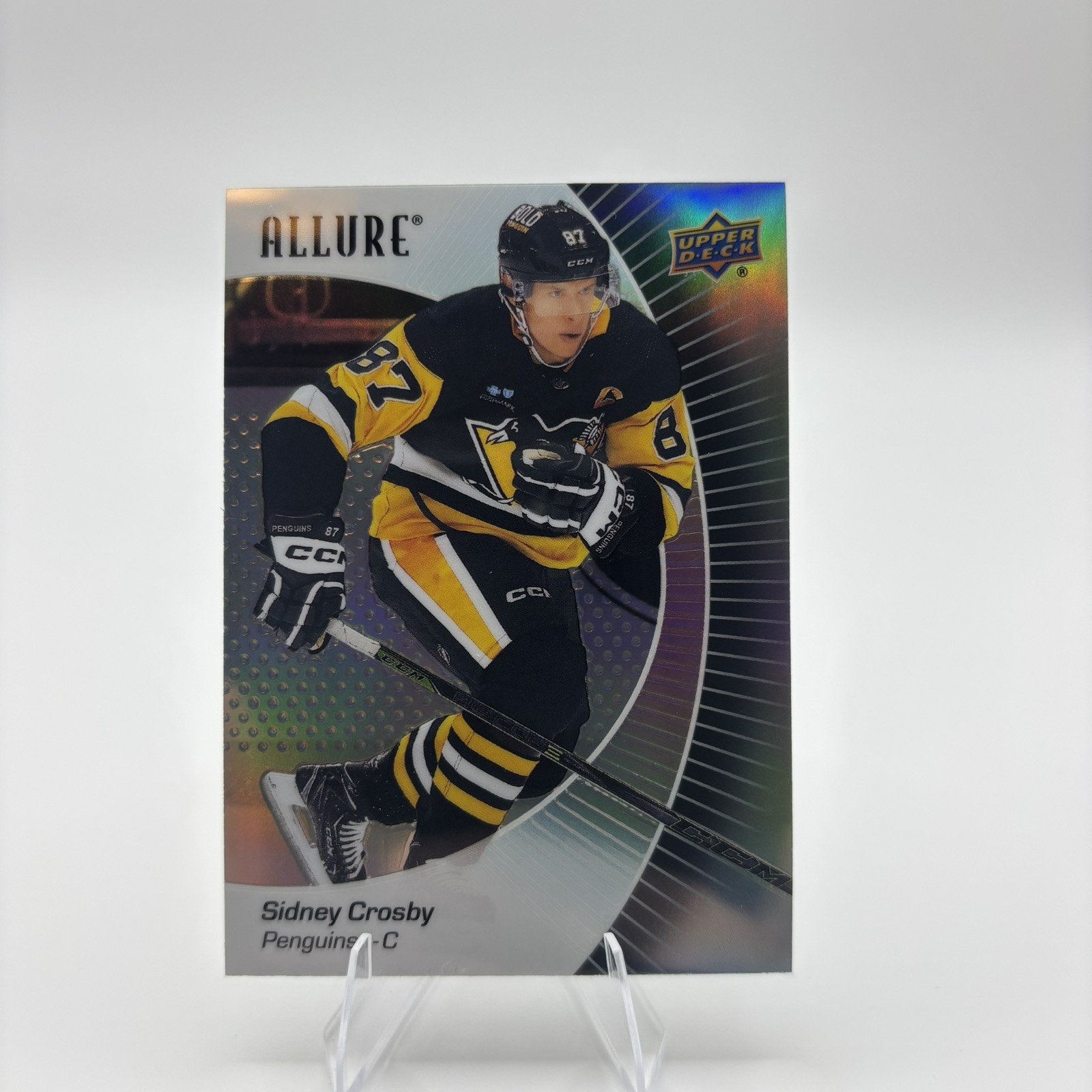 2023-24 Upper Deck Allure #66 Sidney Crosby Black Rainbow Pittsburgh Penguins