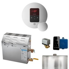 MS 9 kW 9000 W Steam Generator Pkg w/round iTempo Control in Polished Chrome