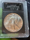 1987 1 oz Silver American Eagle (Brilliant Uncirculated) .999 silver one dollar