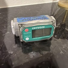 1 Inch Digital Turbine Fuel Flow Meter, 2.6-26 GPM Inline NPT Thread Flowmete...