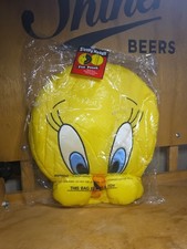 RARE NEW Vintage Tweety Bird Head Pillow 1994 Looney Tunes Sleepy Heads WITH TAG