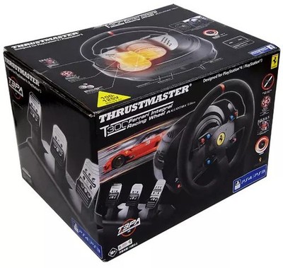 Thrustmaster T300 Ferrari Integral Racing Wheel Alcantara PS4 PS3 PC...