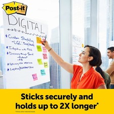 Post-it 566 Self-Stick Wall Pad 20x23 White 2-Pack 20/Sht w/ Command Strips