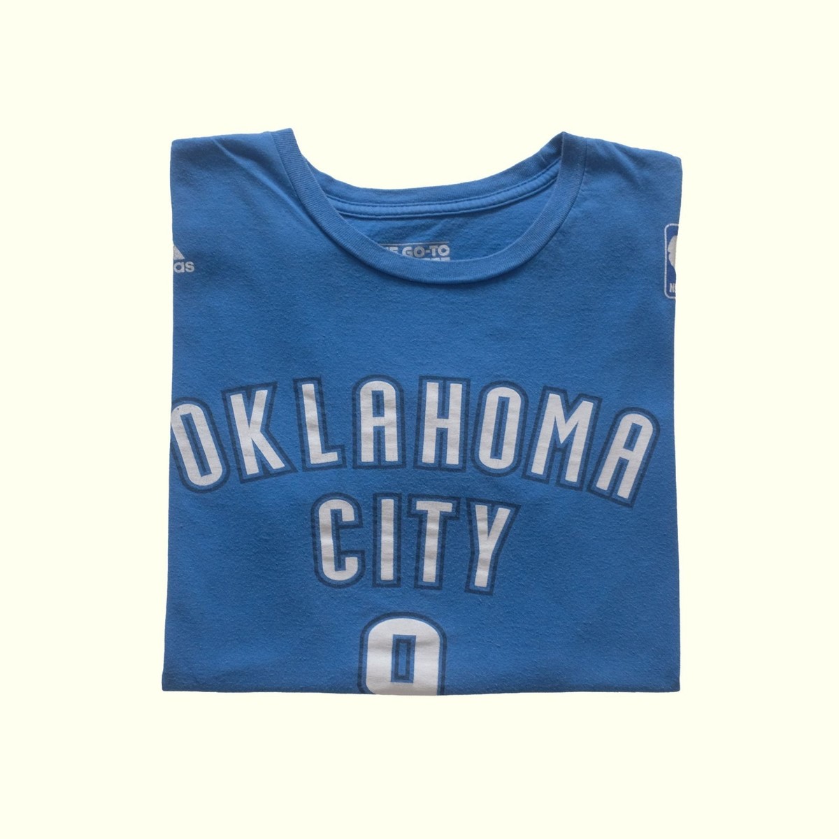 NBA ADIDAS OKC THUNDER BASKETBALL SERGE IBAKA VTG Y2K JERSEY T