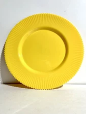 Set of 4 Hobby Lobby The Spring Shop 13" Yellow Charger Plate Plastic NEW NWT