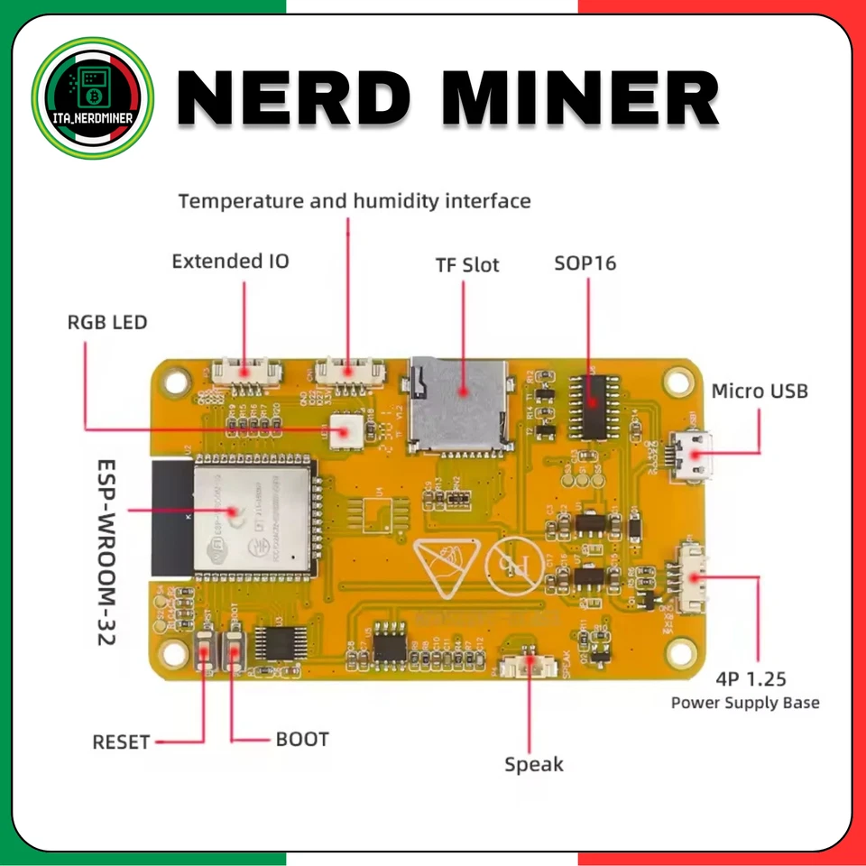Bitcoin Miner NerdMiner 1000KH/s!! 🇮🇹 Spedizione Gratis *NMMiner* - Immagine 3 di 4