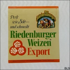 Riedenburger Weizen Export Beer Label (BL9)