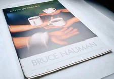 BRUCE NAUMAN Caffeine Dreams 1987 Lithograph Poster 