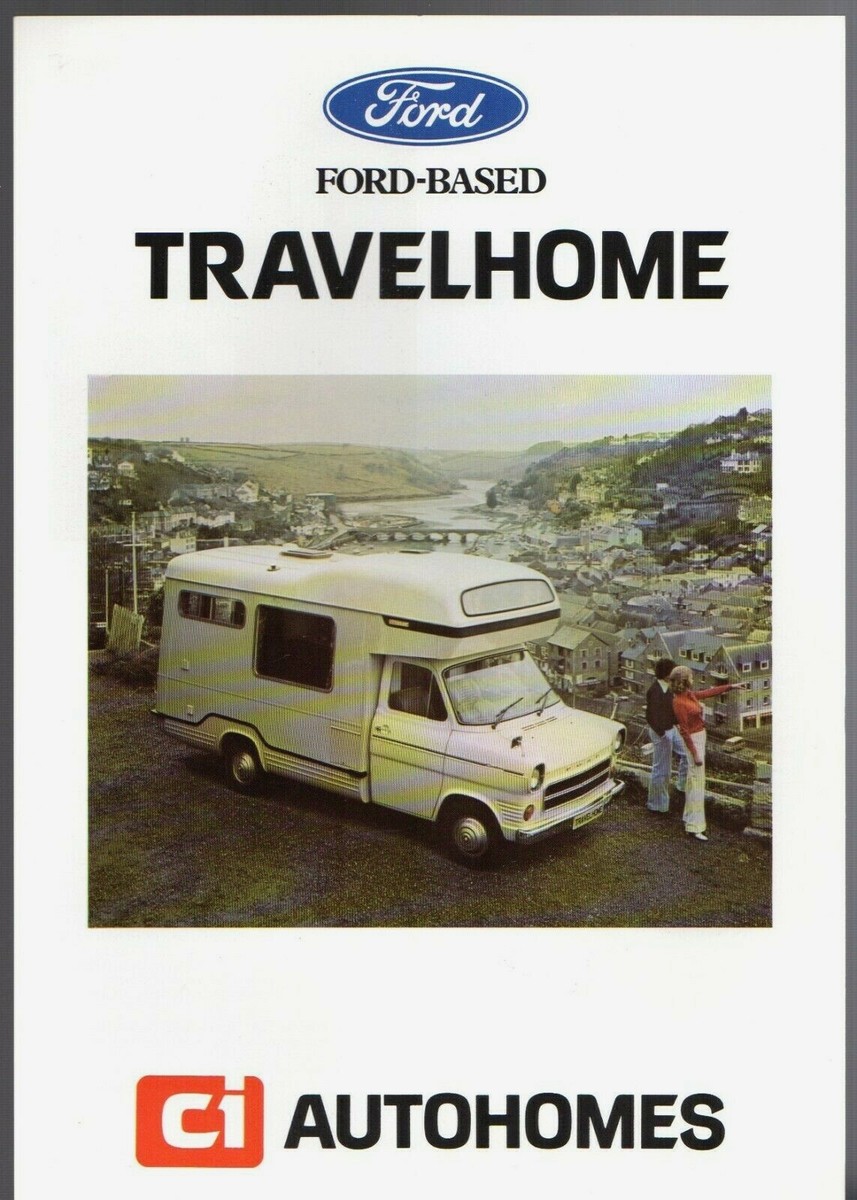 Ford Transit Mk1 CI Travelhome Caravan 1976-77 UK Market Single Sheet  Brochure