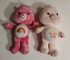 Lot Of 2 Care Bears 8" Tall. Cheer Bear And True Heart Bear.