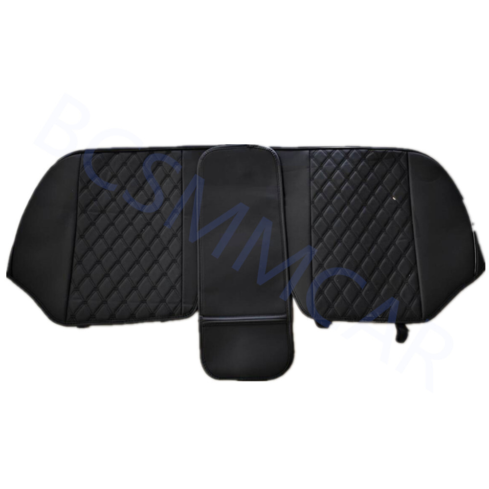 Rear Car Back Seat Cover Full Surround PU Leather Non-Slip Mat Pad Chair Cushion
