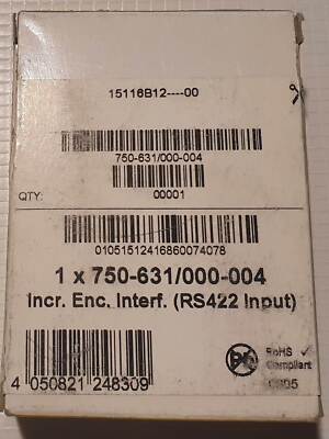 Wago IO System 750-631/000-004 Incremental Encoder Interface RS422