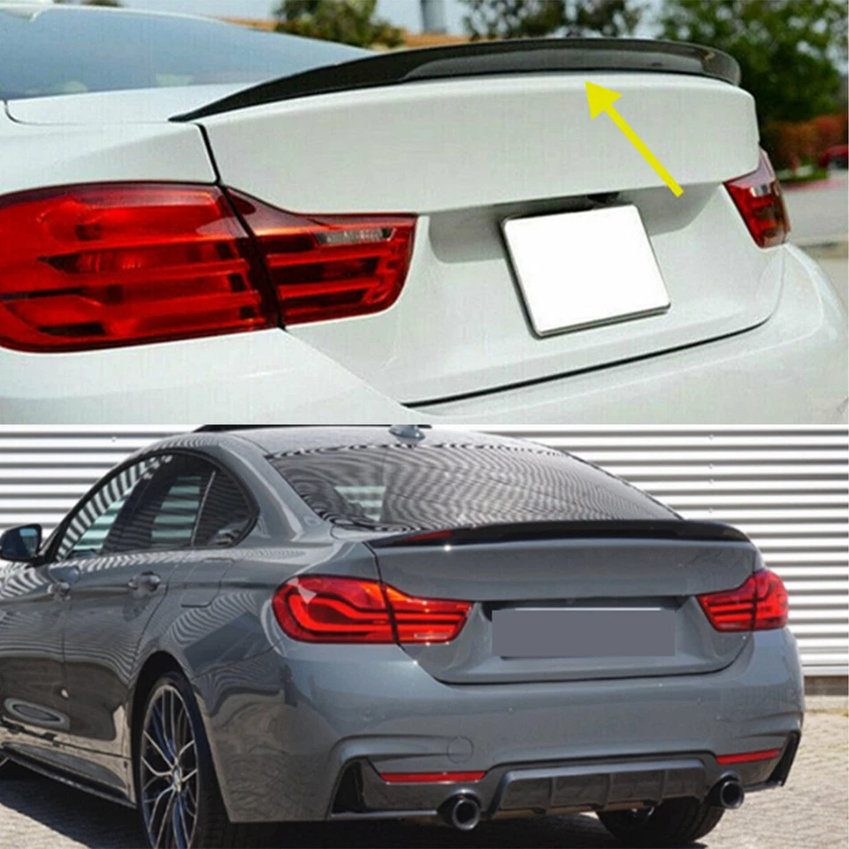 For 14-20 BMW 4 Series F32 428i 430i Couple Rear Trunk Spoiler Wing Gloss Black Foto 4 de 4
