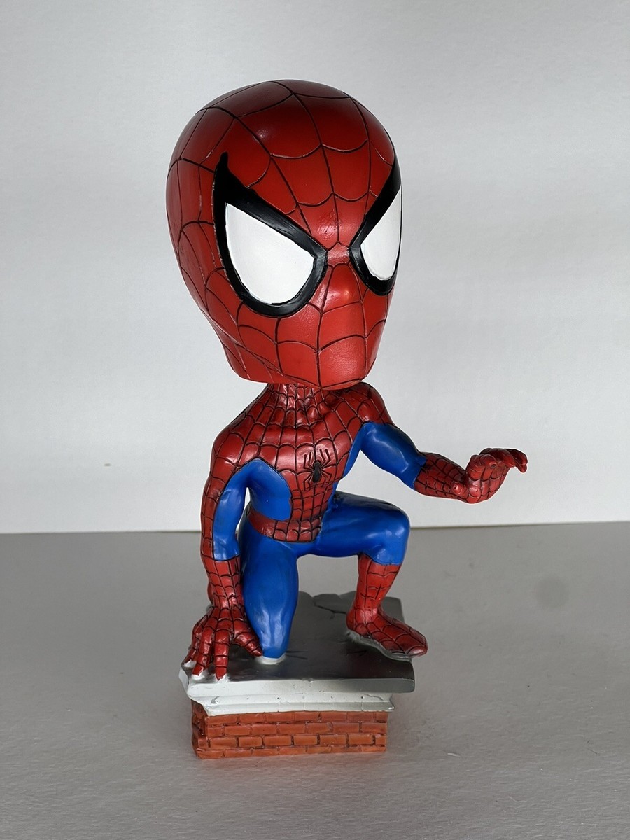 Marvel 2002 Toy Site Bobblehead Spider-Man Action Figure Open Box
