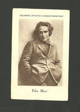 Tarjeta de película de chocolate Febo Mari vintage años 20 España