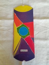 RARA CUSTODIA CARTONE VINTAGE VUOTA OROLOGIO SWATCH USATA 