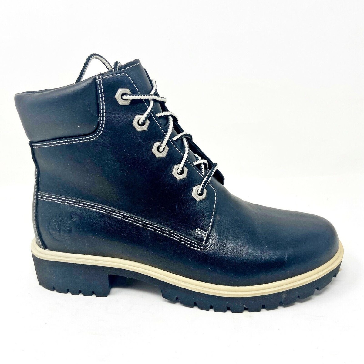 Timberland 5 Inch Black Womens Premium Leather Chukka Boots