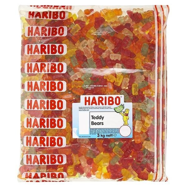 Haribo Gold Bears - 3kg Bulk Bag - Fruit Flavoured Gummy Sweets