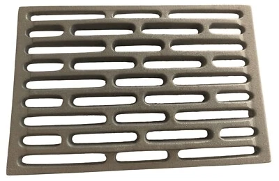 FONDERIA BONGIOVANNI Griglia in Ghisa Camino Stufa Barbecue Fondello per Cenere cm 19,5x29 Smussata