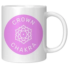 Crown Chakra White Mug