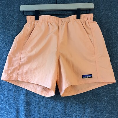 Patagonia 5  Baggies Relaxed Fit Shorts Tigerlily Orange Women s Large NWT 2XS