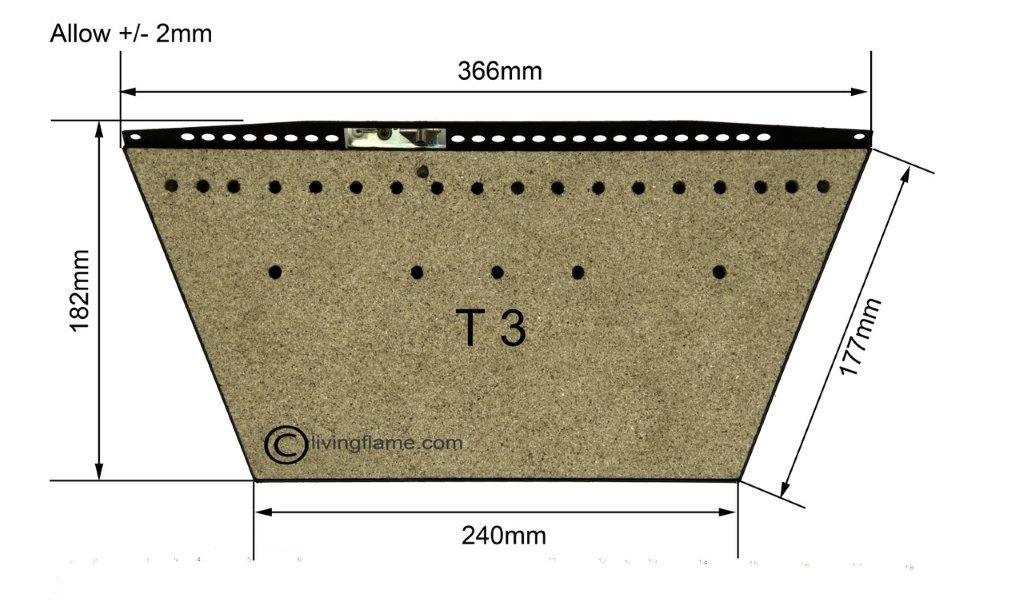 New Living Flame COAL Effect Gas Fire TAPERED Inset Fire Tray Choice of 3  16  | eBay