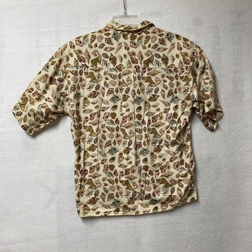 VTG Seashell Button Shirt Women's M 90s 80s Pocket USA Ruff Hewn Hawaiian Fun - Picture 3 of 11