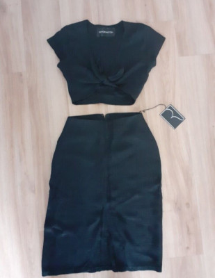 £218 Reformation Ford Two Piece Top skirt Set, NWT