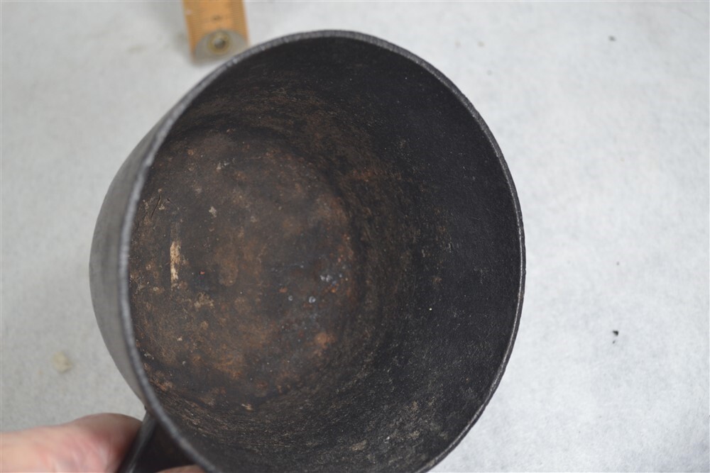 antique early fireplace cooking pot 3 legged pan cast iron 18th 19th c eBay