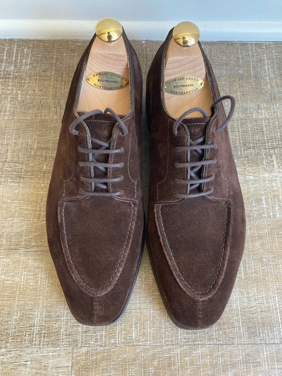 Edward Green Dover 606 Last Mink Suede Brown Men's shoes Size 7.5 8E