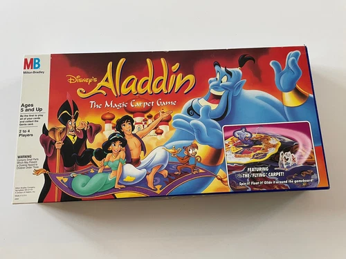 Vintage Disney's Aladdin the Magic Carpet Game Milton Bradley 1992 Near Complete