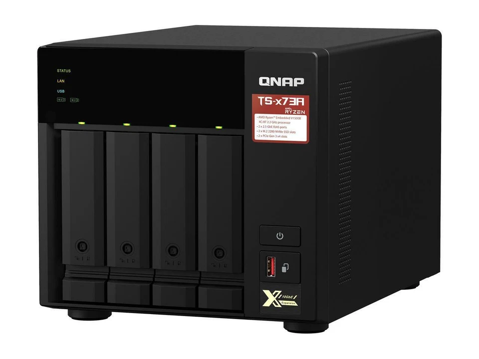 QNAP TS-473A-8G-US 4 Bay Ryzen Desktop NAS (Diskless) - Image 4 of 4