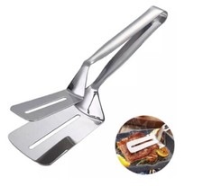 Stainless Steel Steak Clamp – Heavy-Duty BBQ Tongs & Meat Clip