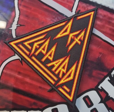 EMBROIDERED DEF LEPPARD ROCK BAND PATCH TRIANGLE (Please Read Ad