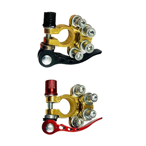 Brass Battery Terminal Quick Disconnect Clamp - 250A Rated, Adjustable 15-17mm Post