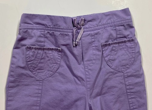 Carter's Girl’s Lined Cotton Pants, Purple, Pull on style, Front Pockets Size 6X - Picture 3 of 7