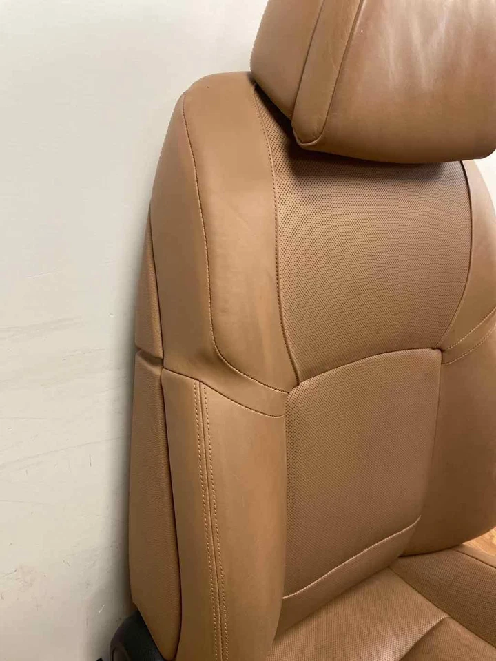 Fits 11 12 BMW 740I Front Passenger Electric Seat Brown Leather w/o Comfort  OEM - Image 3 of 4