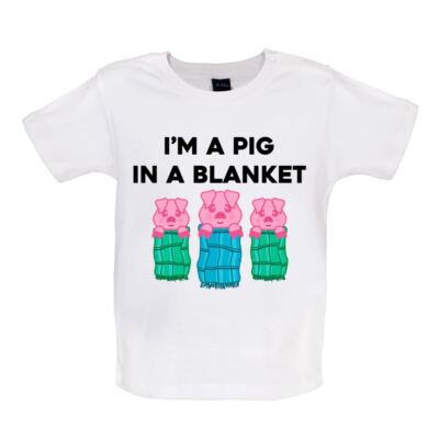 I'm A Pig In A Blanket - Baby T-Shirt / Strampler - Lustig Xmas Weihnachtsessen