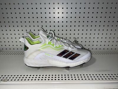 Adidas Icon 6 Boost Prism ECP Mens Metal Baseball Cleats Size 14 White EH2824