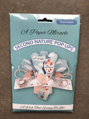 Second Nature Pop Ups Graduation 3D Pop Up The Sky's the Limit New Bin K