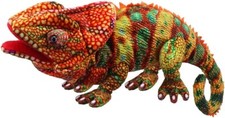 The Puppet Company - Large Creatures - Chameleon Hand Puppet Orange , 45 cm